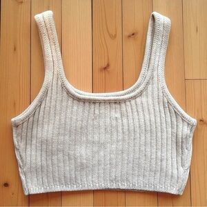 SABO Ribbed Knit Crop Tank Top – Size S (AUS 8 / USA 4)